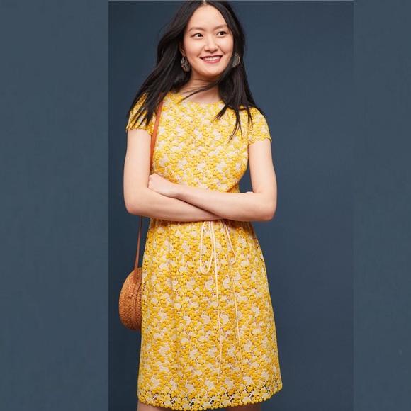 Anthro x ML Monique Lhuillier Sunny Eyelet Dress - Picture 2 of 4